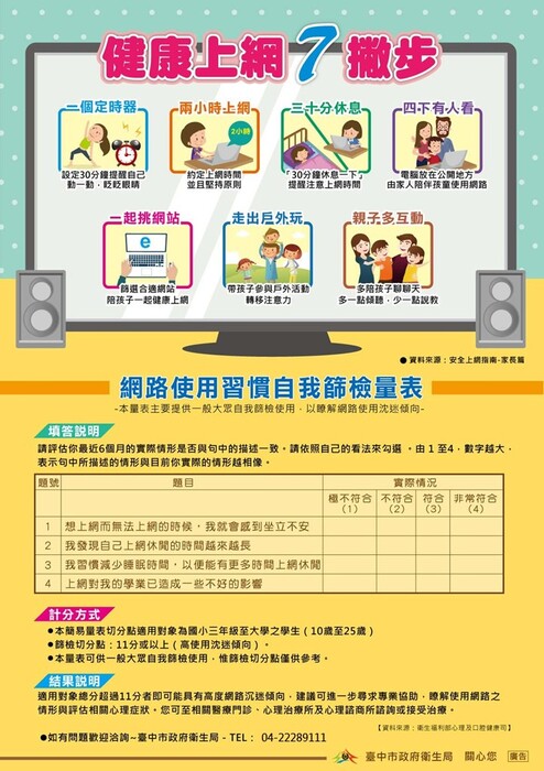 網路成癮防治議題之宣導