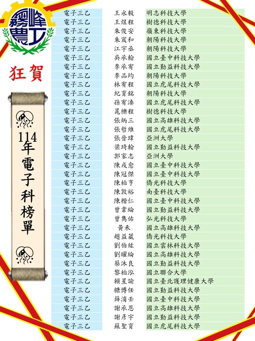 電子三乙圖片